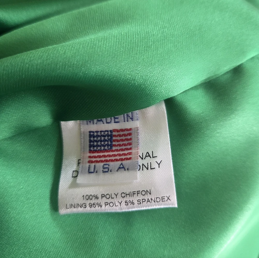 Lady Splendor Chiffon Dream Dress Emerald Green 2X NWT - Picture 12 of 13
